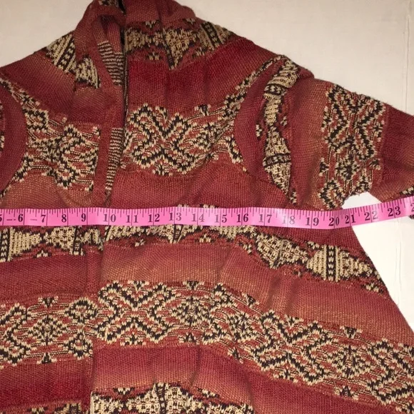 Ralph Lauren LAUREN S/M Cardigan Handkerchief Hem Shawl Collar Open Front - Picture 6 of 15